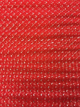 Sparkle Tulle - 54-inches Wide Red/Silver